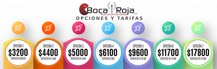 Boca Roja - TARIFAS